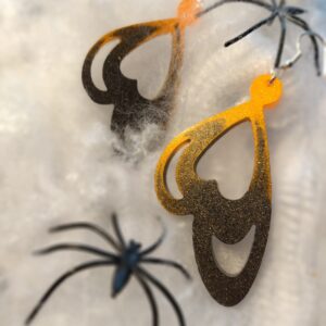 Mustad-oranzid kõrvarõngad (#06)